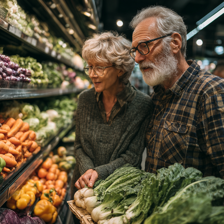 Літня жінка насолоджується здоровою їжею